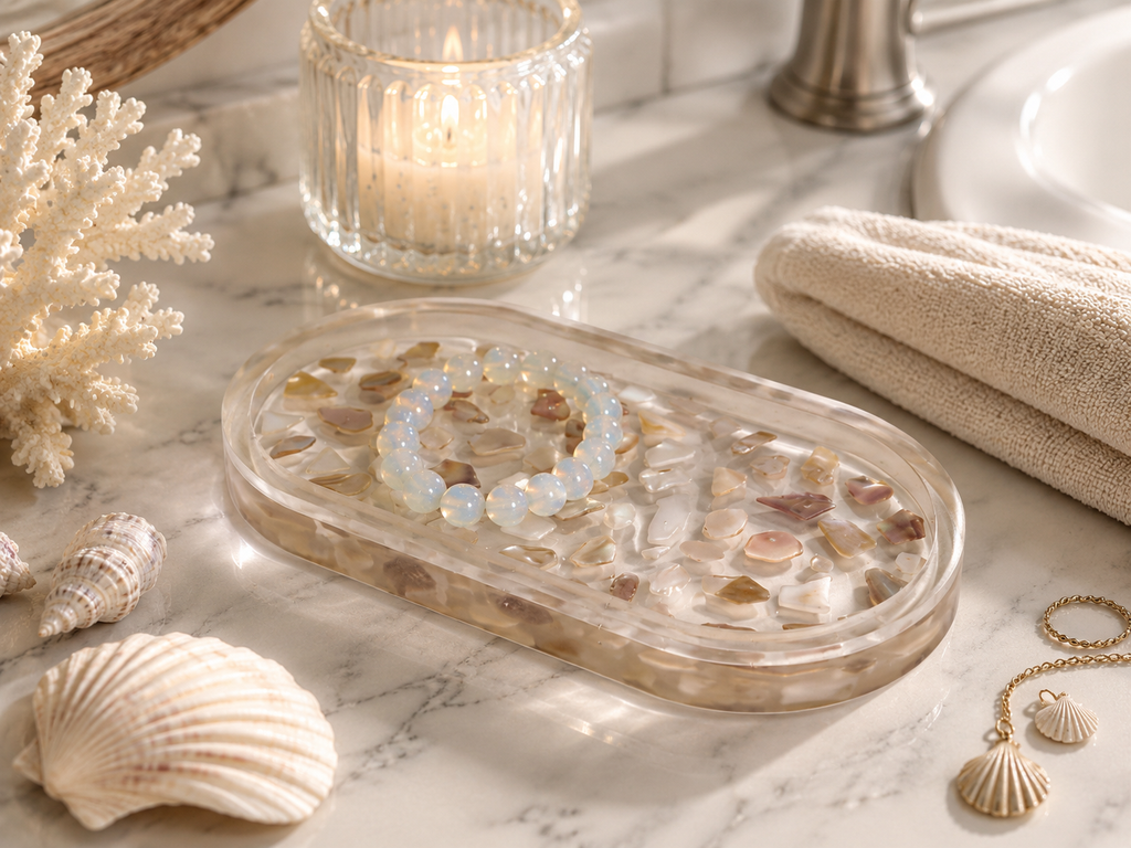 Pearly Shells jewelry Tray