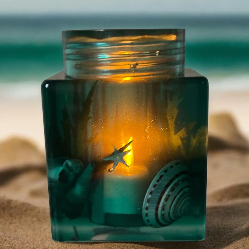 Ocean Seashell Keepsake Jar