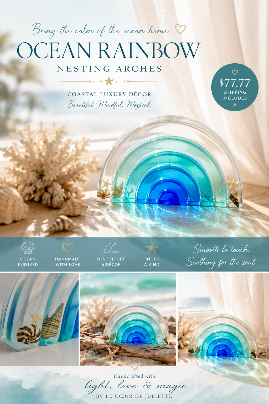 Ocean Rainbow Nesting Arches