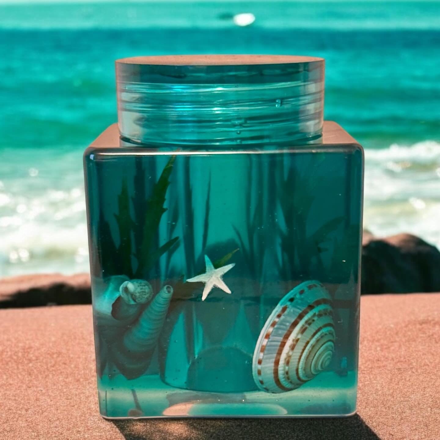 Ocean Seashell Keepsake Jar