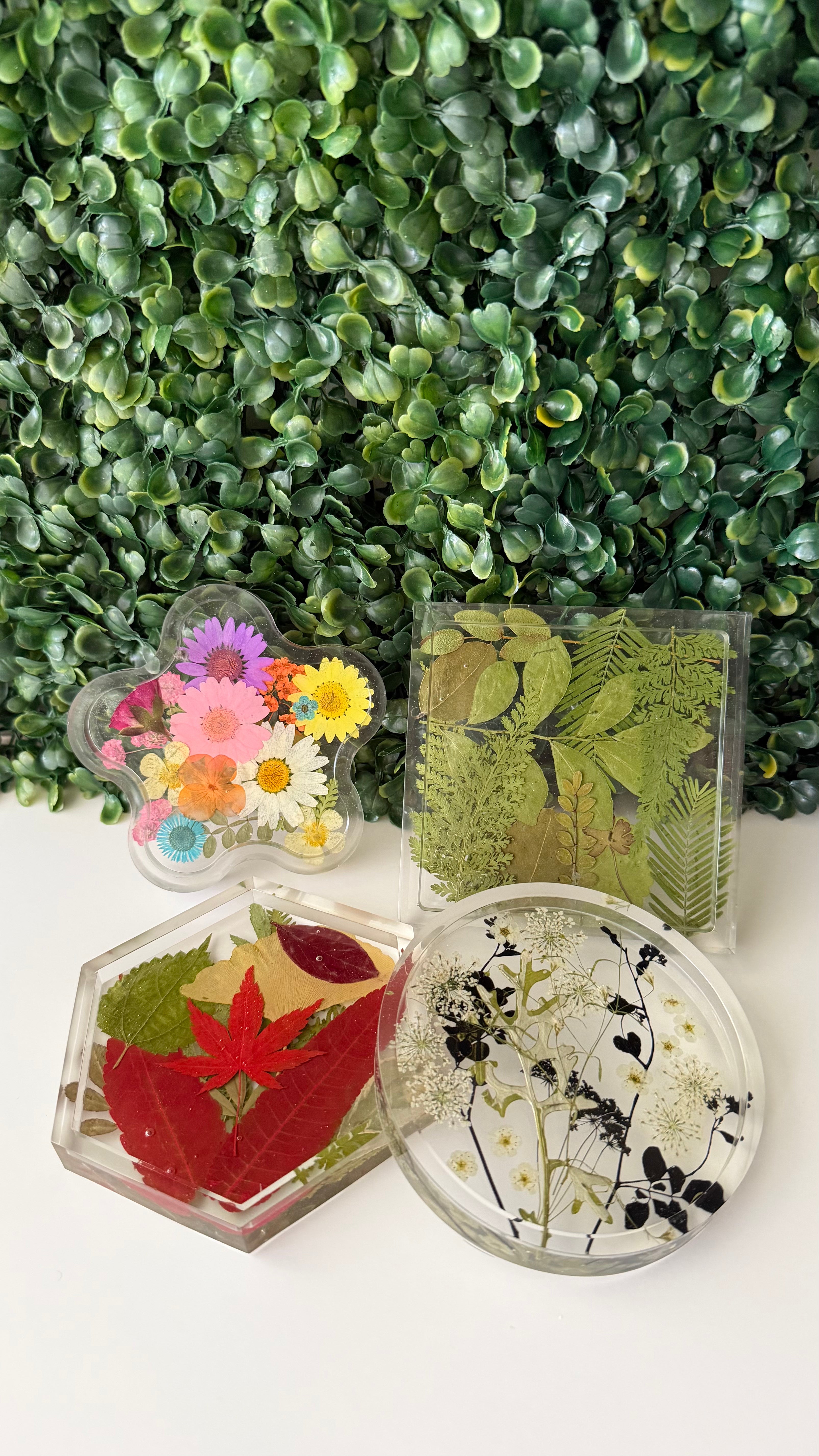 Four Seasons Botanical Coaster Set (4)