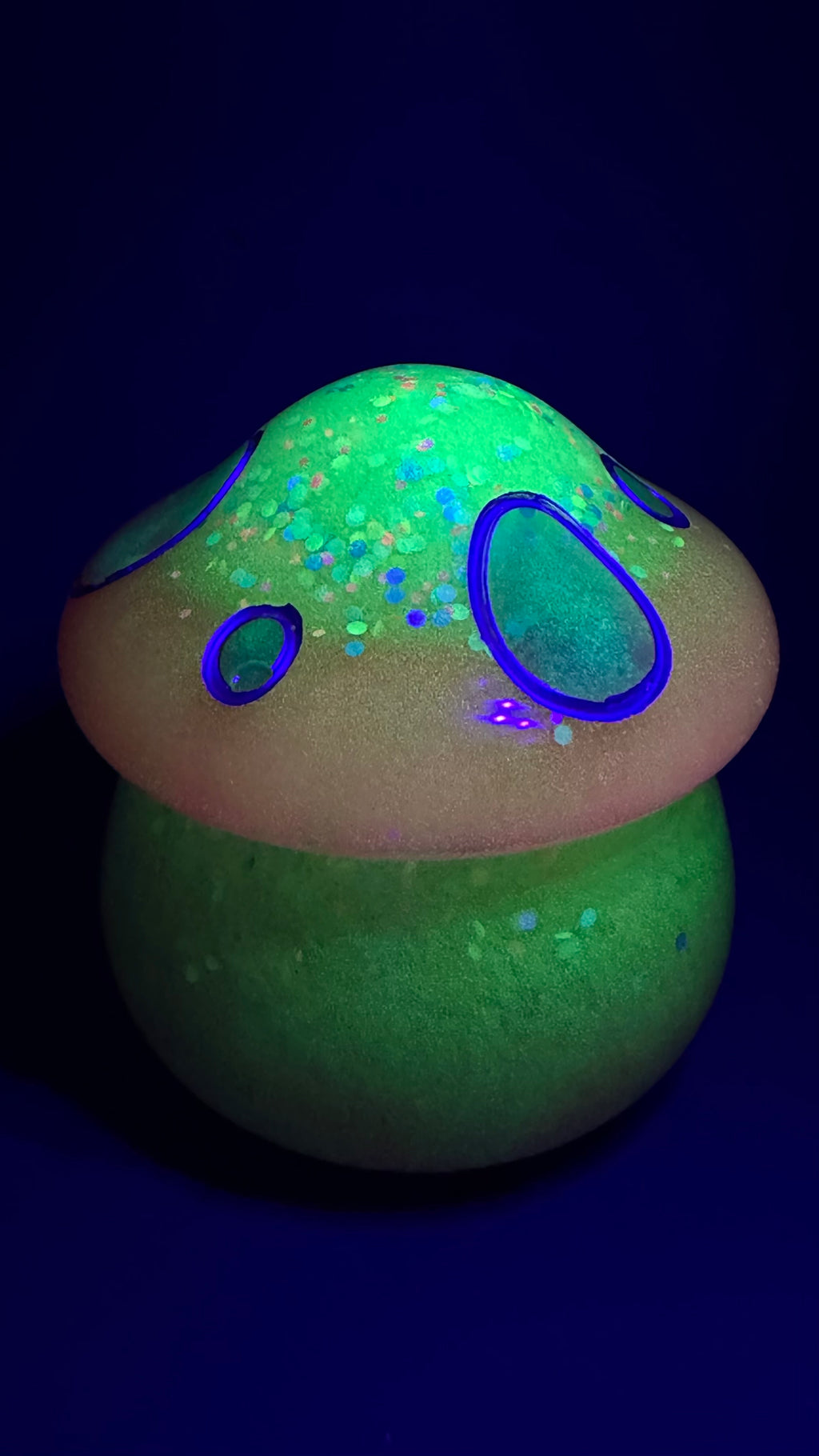 Glow in the Dark Mushroom Jar