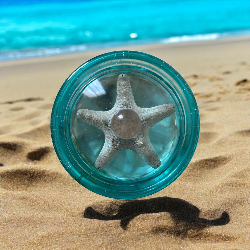 Ocean Starfish Keepsake Jar – Handmade Resin Art