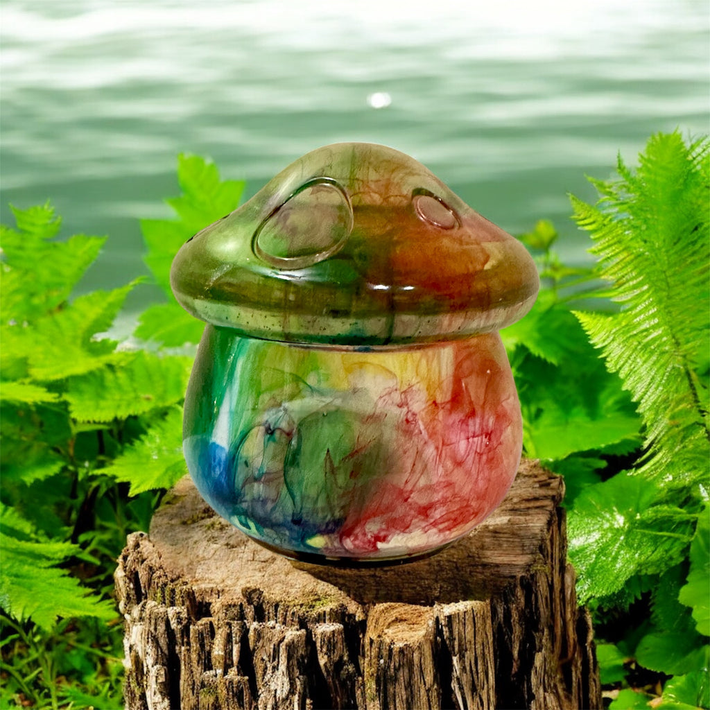Whimsical Mushroom Keepsake Jar Collection