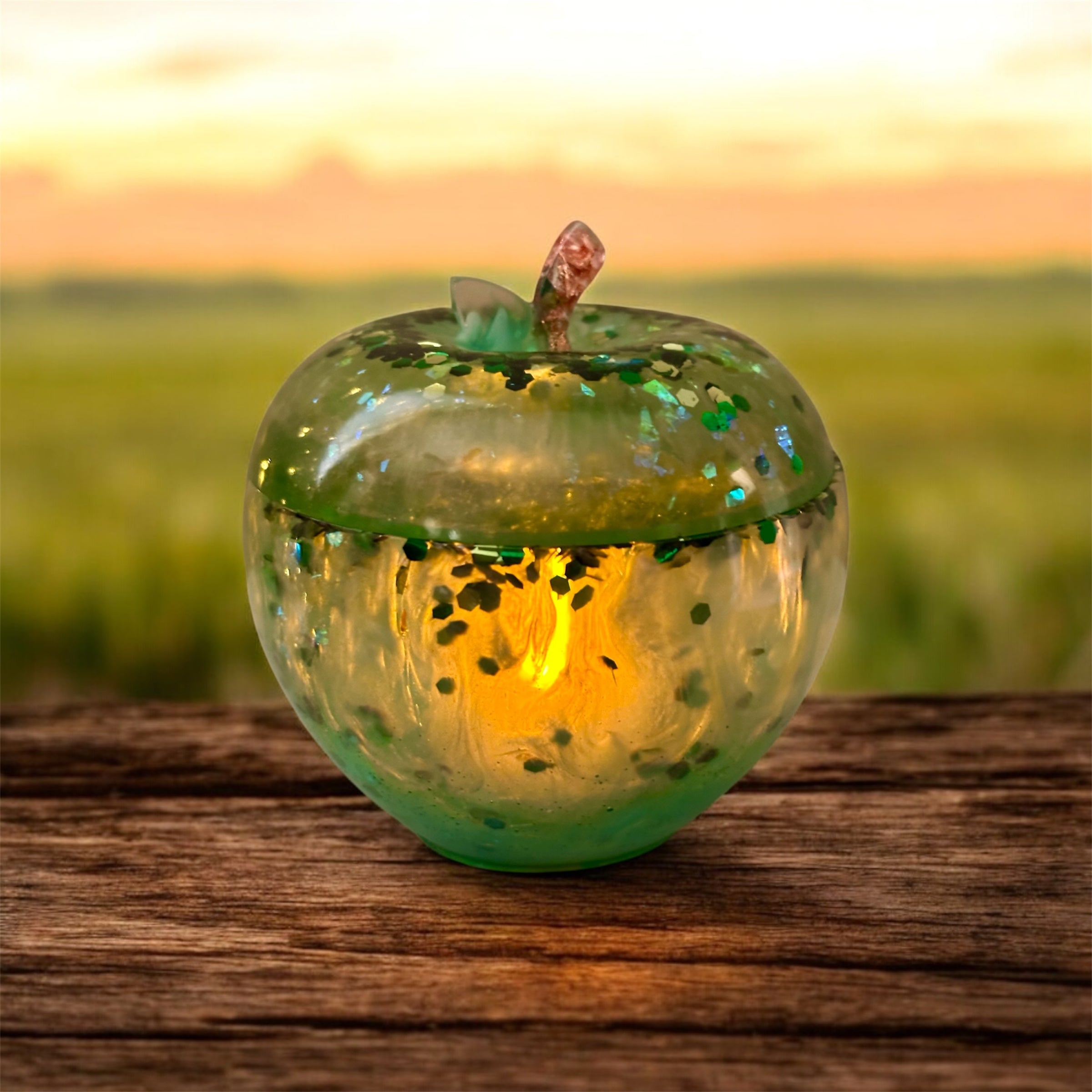 Enchanted Apple Keepsake Jar Collection – 4"H