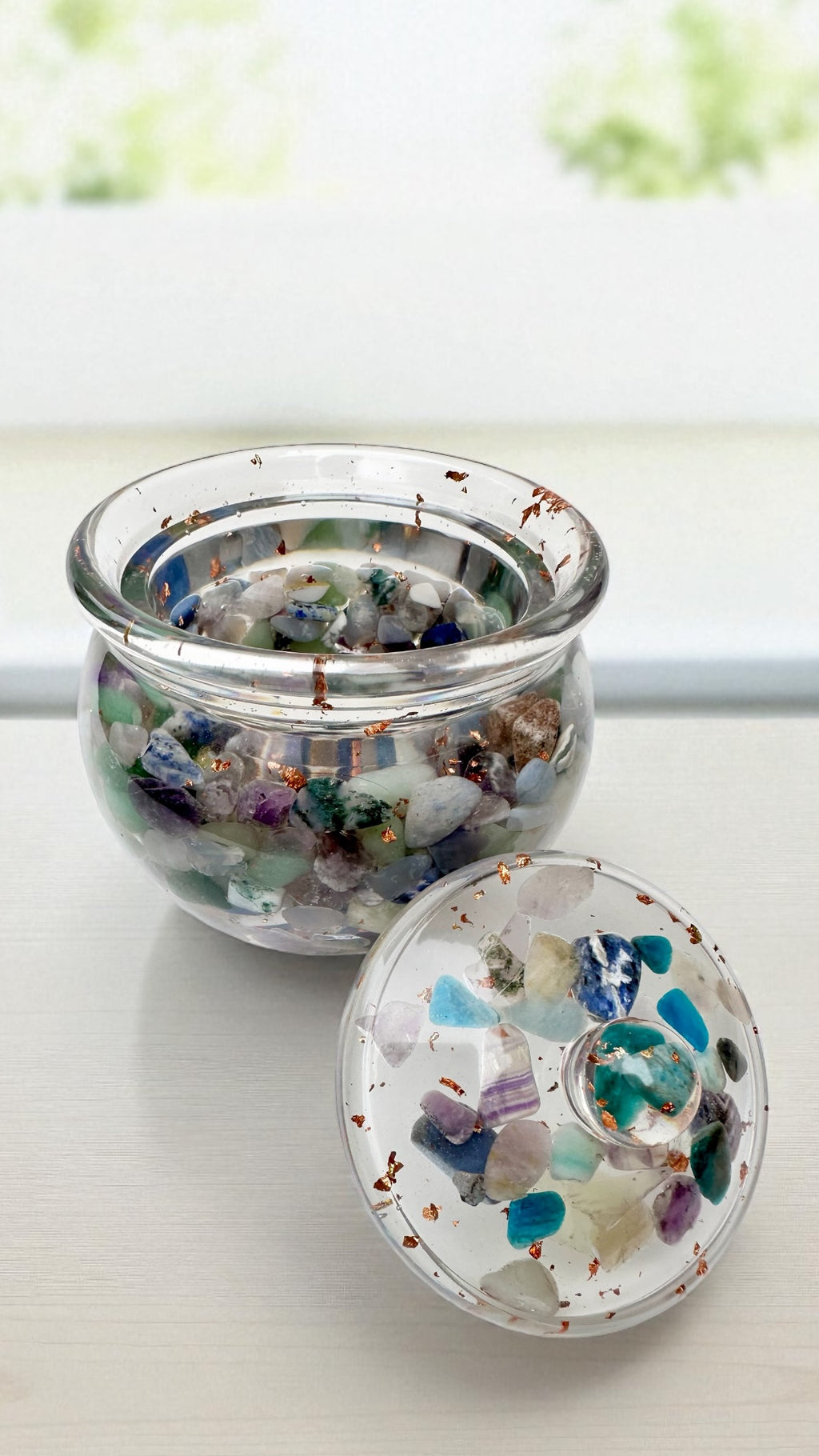 Crystal & Copper Keepsake Jar