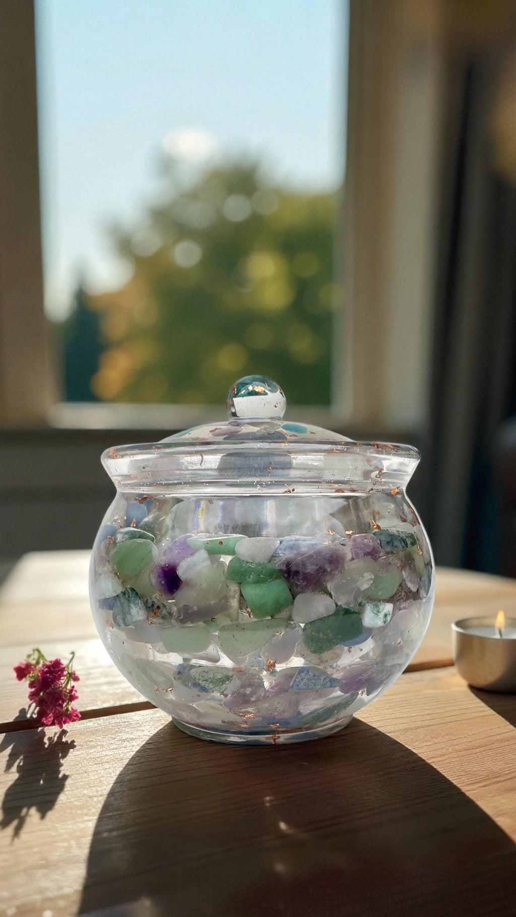 Crystal & Copper Keepsake Jar