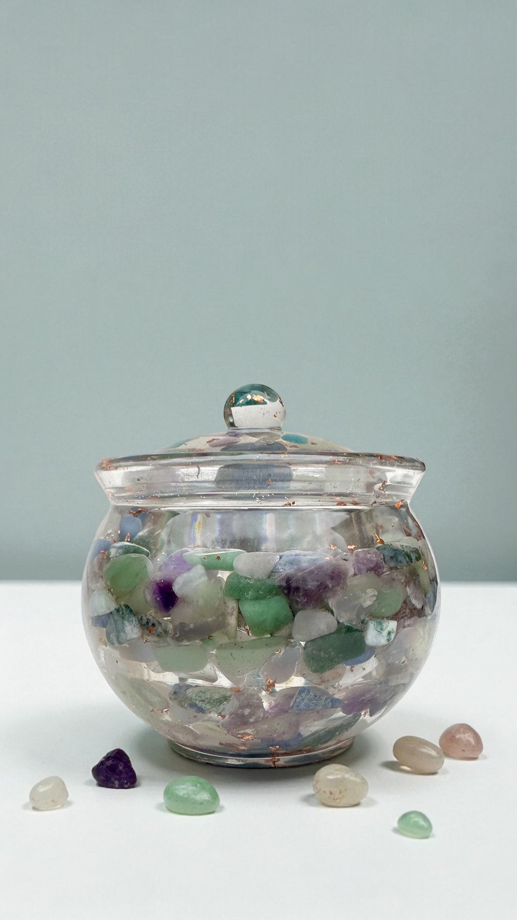 Crystal & Copper Keepsake Jar