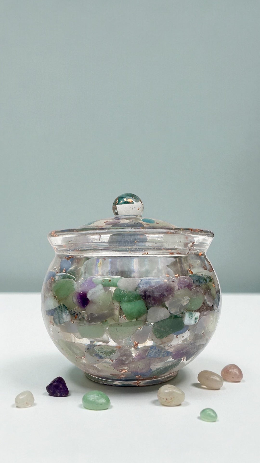Crystal & Copper Keepsake Jar