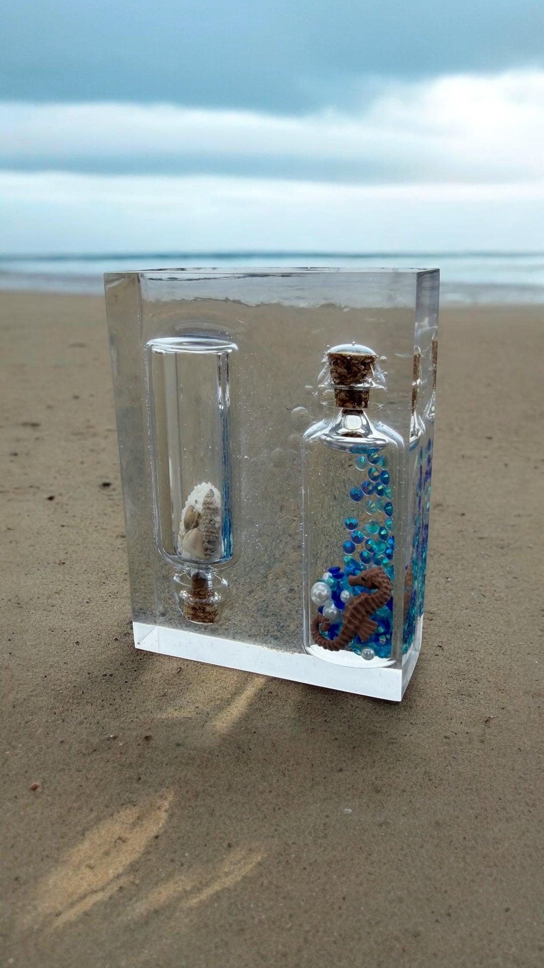 Seahorse & Shell Coastal Keepsake