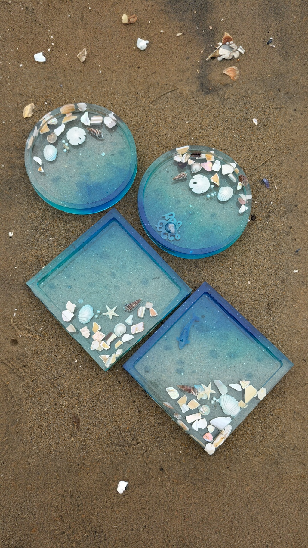 Ocean Treasures Coaster Set – Set of 4