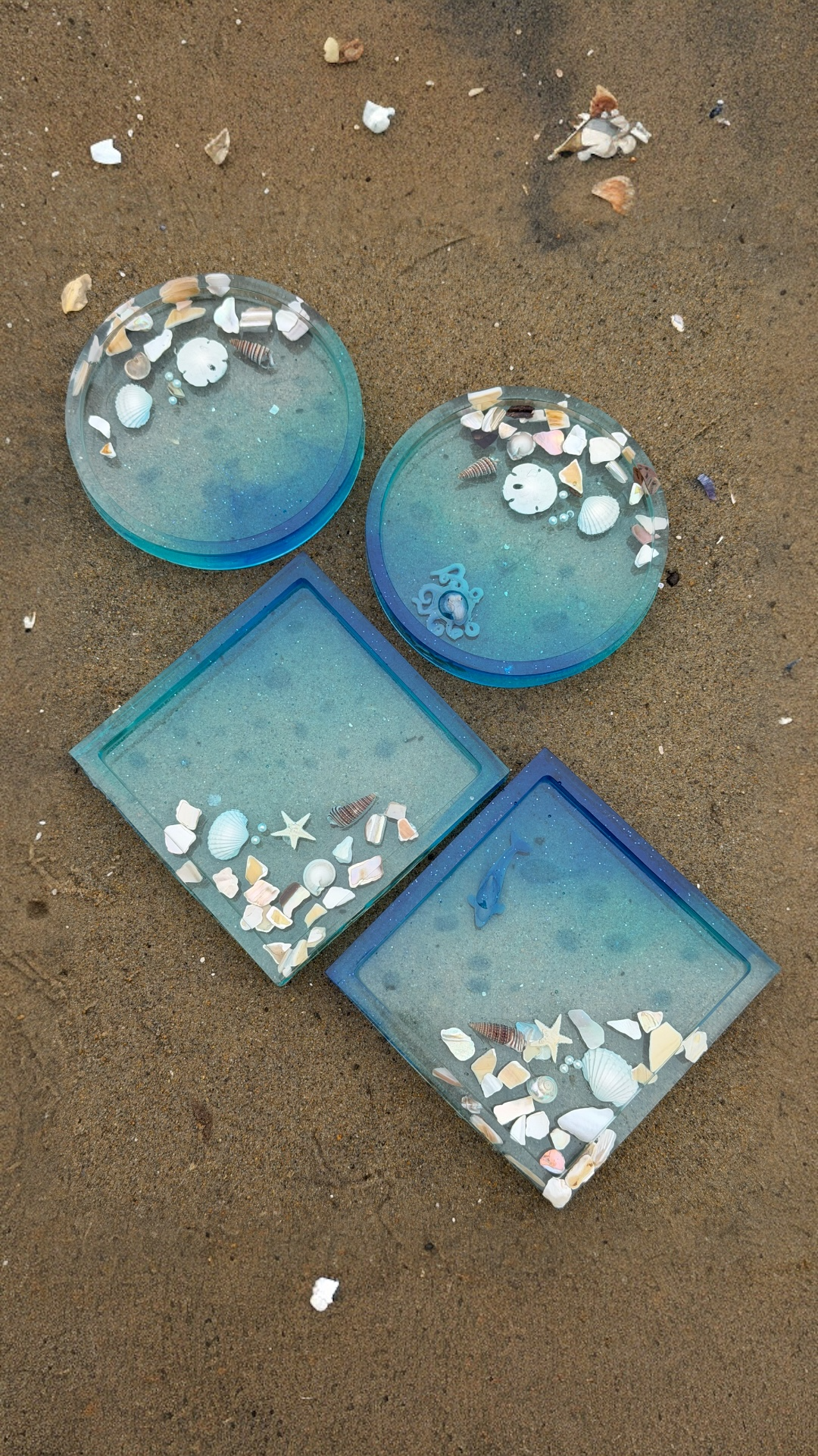 Ocean Treasures Coaster Set – Set of 4