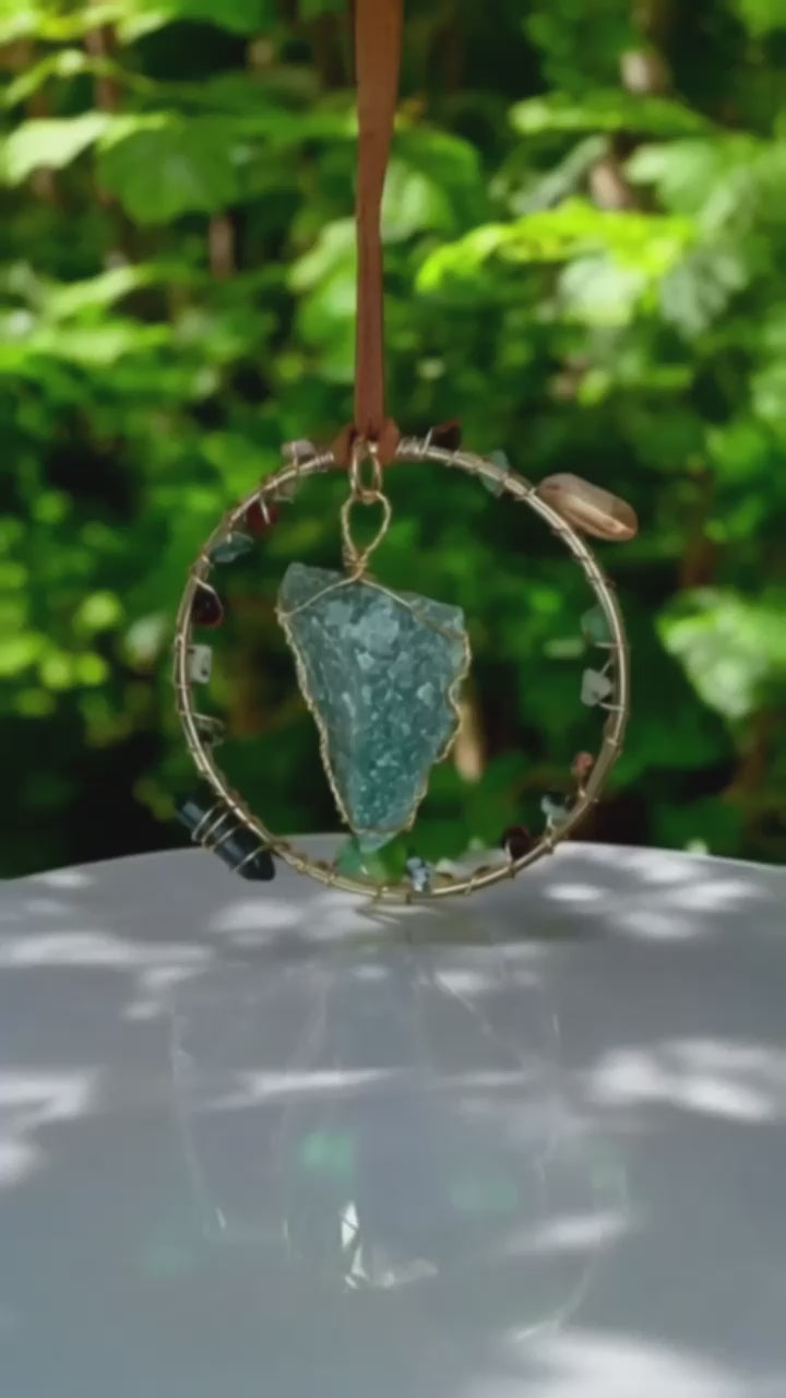 Elemental Energies Crystal Suncatcher Set (4-Piece Collection)