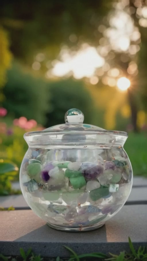 Crystal & Copper Keepsake Jar