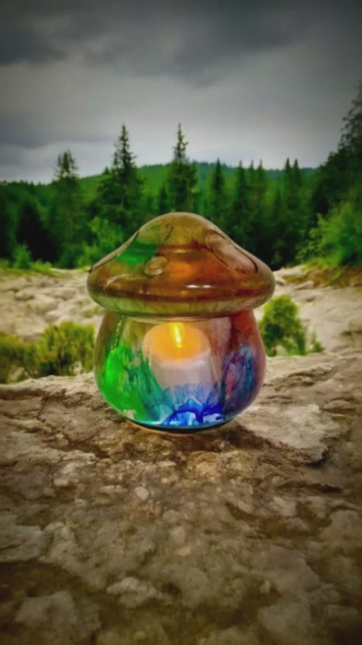 Whimsical Mushroom Keepsake Jar Collection