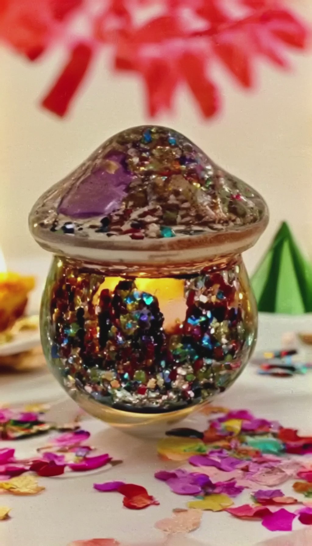 Whimsical Mushroom Keepsake Jar Collection